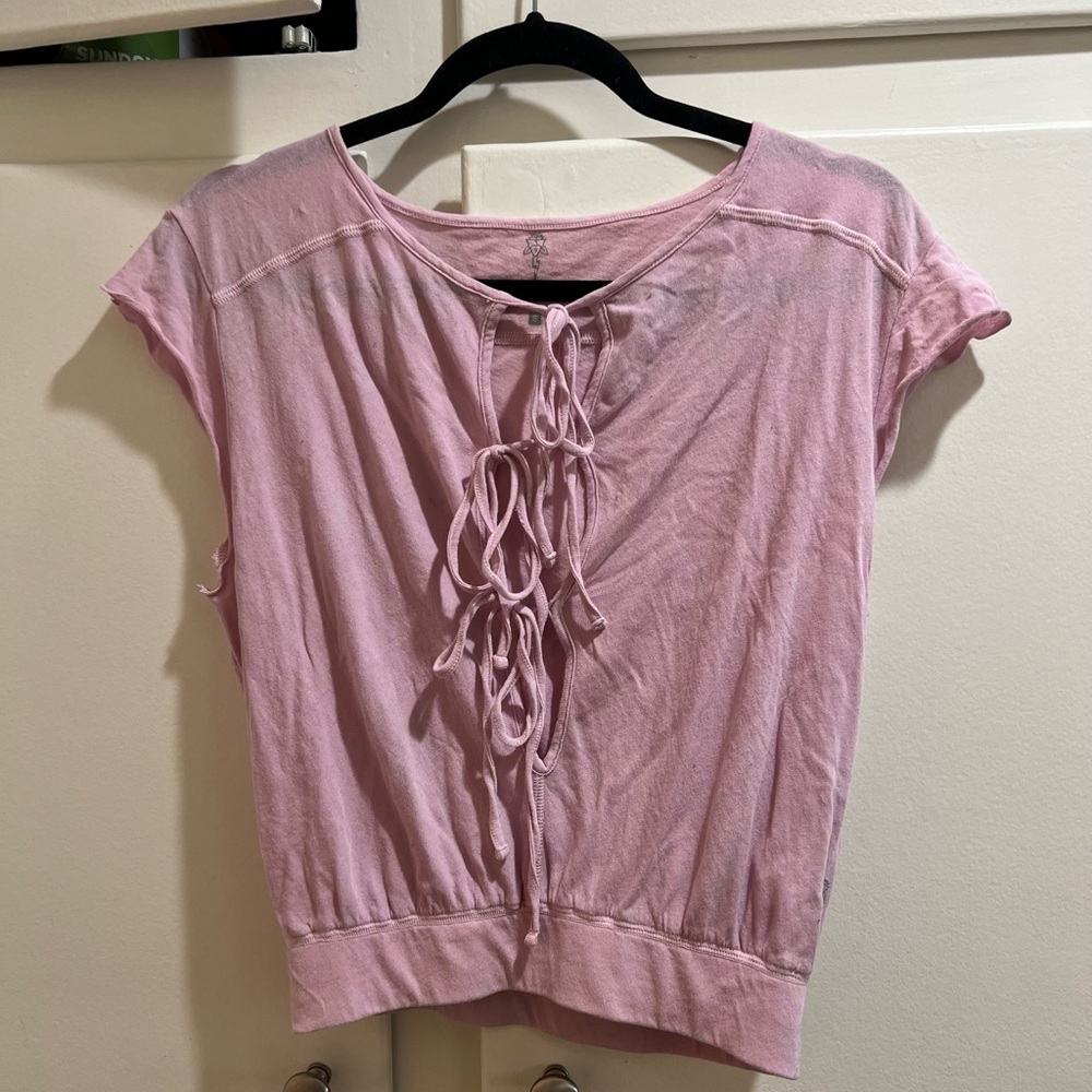 Electric and Rose Tie Top